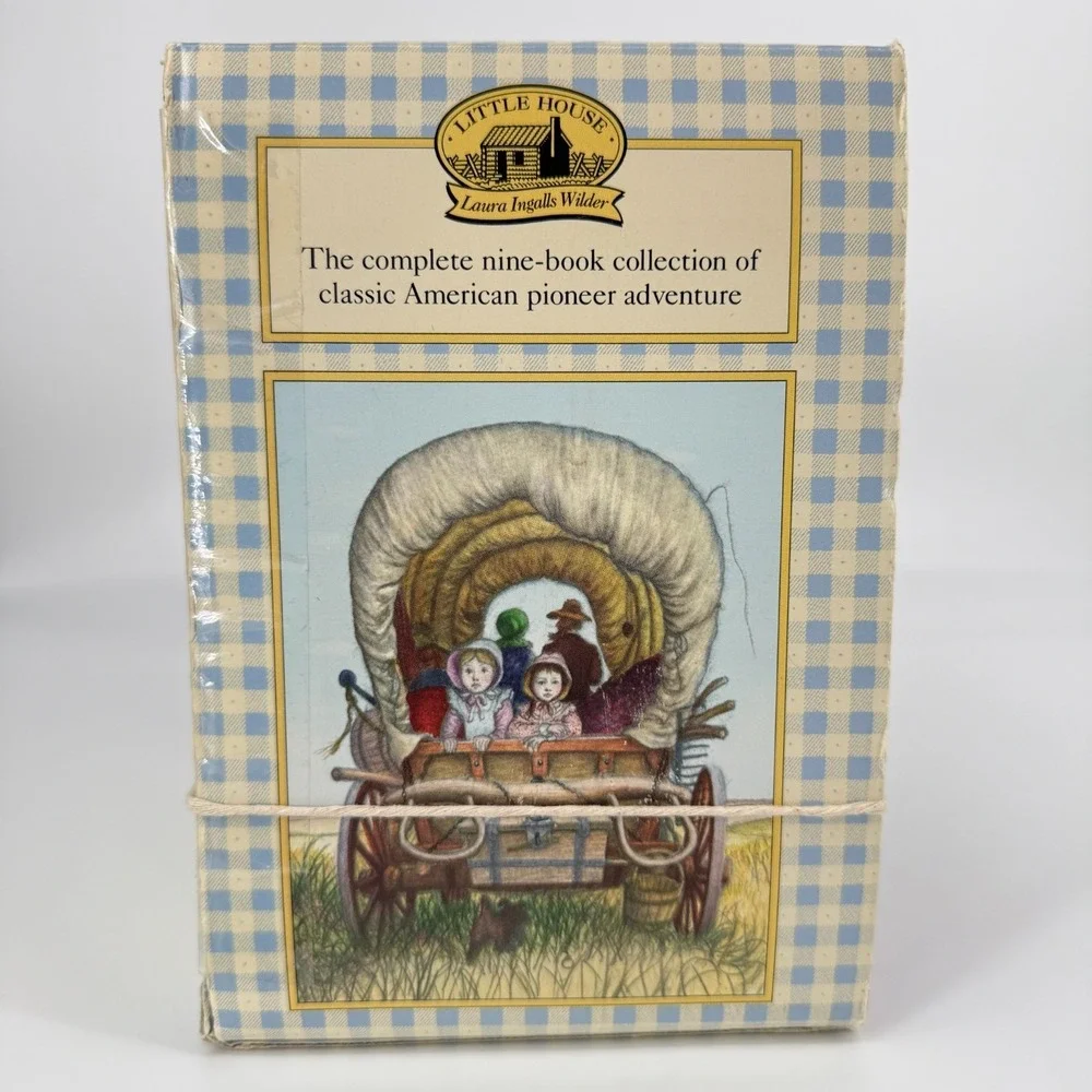 Little House Books Complete 9 Vol Set Laura Ingalls Wilder Vintage PB Box